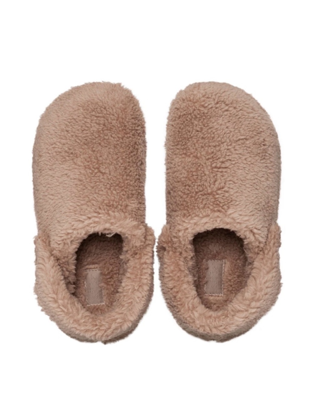 CROCS Women's Faux-Sherpa Slip-On Clog in Tan - Picture 3 of 11
